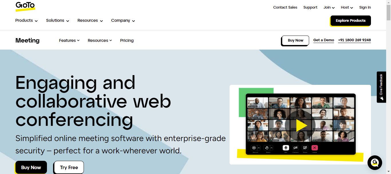 GoToMeeting Homepage