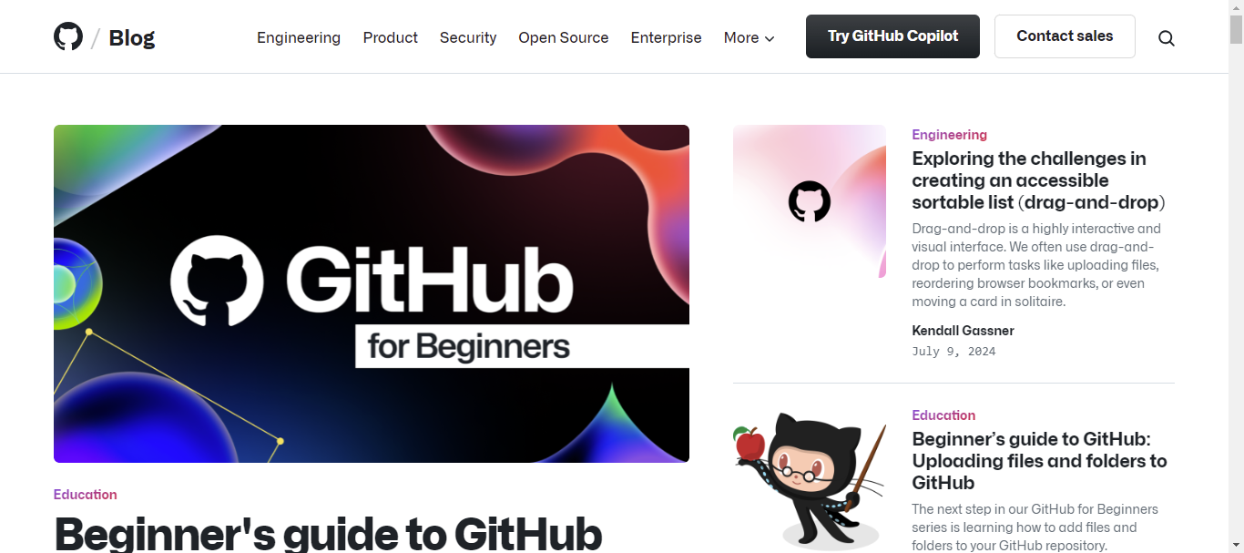 GitHub's Blogs